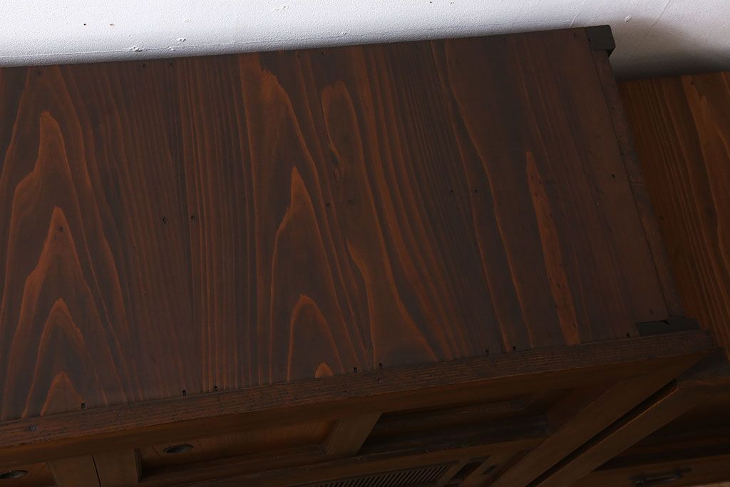 アンティーク家具　大正期　和モダンスタイル　アンティーク水屋箪笥