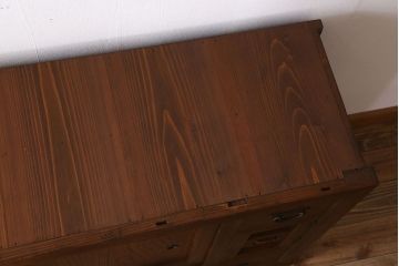 アンティーク家具　大正期　和モダンスタイル　アンティーク水屋箪笥