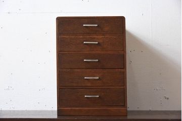 レトロ家具　ナラ材!レトロかわいいアンティーク小引き出し