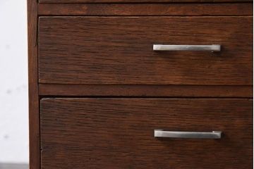 レトロ家具　ナラ材!レトロかわいいアンティーク小引き出し