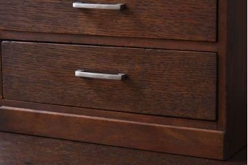 レトロ家具　ナラ材!レトロかわいいアンティーク小引き出し