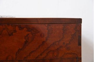 アンティーク雑貨　古民具・骨董　総欅材製!アンティーク裁縫箱(小引き出し)