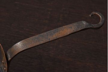 アンティーク雑貨　ヨーロッパビンテージ　銅製　シャビーな片手鍋5つセット