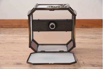 当時物色ガラス　飾り房付き　アンティーク天井照明