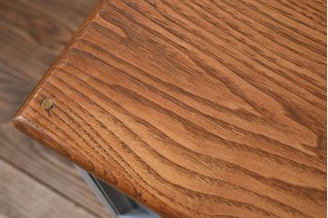 アンティーク家具　水色グレーペイント!おしゃれなローチェスト(ローボード)(2)