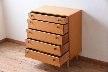 中古　ビンテージ　ベルギー製　脚付きチェスト