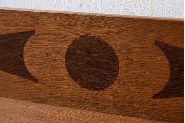 アンティーク雑貨　イギリスアンティーク　飾り棚付き!木製キャ二スター6点セット