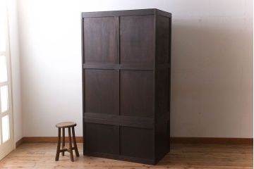 伝統工芸軽井沢彫　中古　ワードローブ(洋タンス)