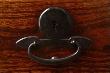 アンティーク家具　明治大正期　前面欅材　時代箪笥ローボード