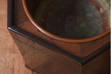 アンティーク雑貨　明治大正期　桑材　アンティーク　六角形火鉢(1)