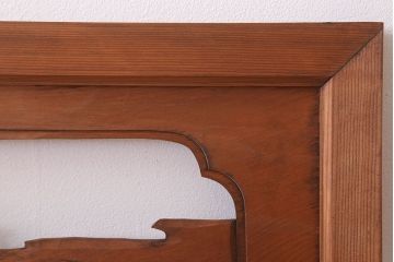 古民具・骨董　彫刻　アンティークの欄間2枚セット(1)