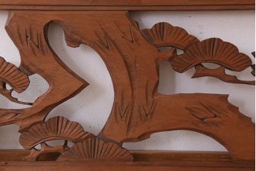古民具・骨董　彫刻　アンティークの欄間2枚セット(1)