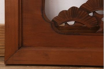 古民具・骨董　彫刻　アンティークの欄間2枚セット(1)