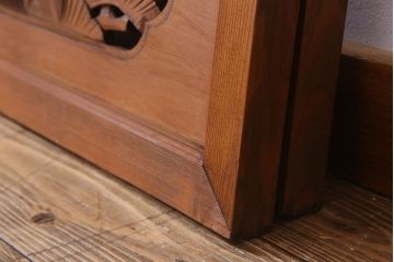 古民具・骨董　彫刻　アンティークの欄間2枚セット(1)