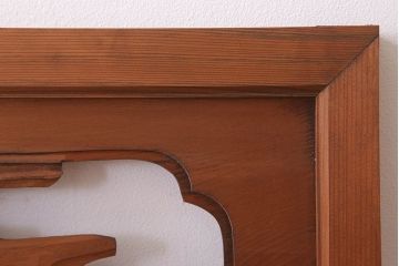 古民具・骨董　彫刻　アンティークの欄間2枚セット(1)