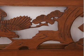 古民具・骨董　彫刻　アンティークの欄間2枚セット(1)