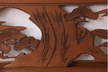 古民具・骨董　彫刻　アンティークの欄間2枚セット(1)