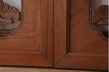 古民具・骨董　彫刻　アンティークの欄間2枚セット(1)