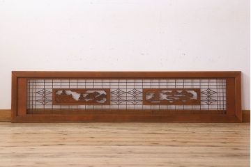 古民具・骨董　彫刻　組子　アンティークの欄間(1)