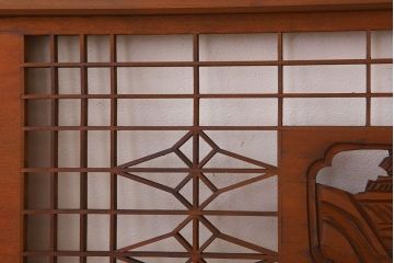 古民具・骨董　彫刻　組子　アンティークの欄間(1)
