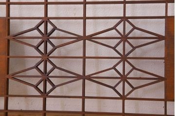 古民具・骨董　彫刻　組子　アンティークの欄間(1)