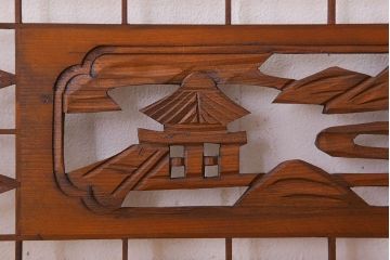 古民具・骨董　彫刻　組子　アンティークの欄間(1)