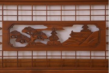古民具・骨董　彫刻　組子　アンティークの欄間(1)