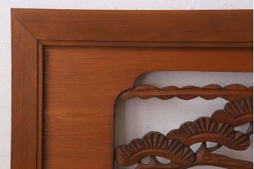 アンティーク雑貨　古民具・骨董　彫刻　アンティークの欄間2枚セット(2)