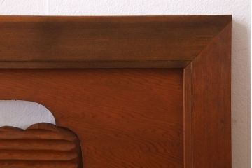 アンティーク雑貨　古民具・骨董　彫刻　アンティークの欄間2枚セット(2)