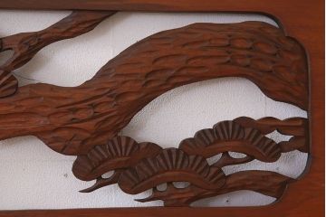 アンティーク雑貨 古民具・骨董 彫刻 アンティークの欄間2枚セット(2)