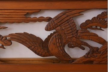 アンティーク雑貨 古民具・骨董 彫刻 アンティークの欄間2枚セット(2)