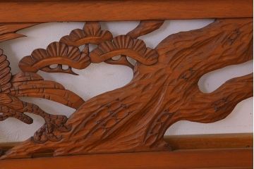 アンティーク雑貨 古民具・骨董 彫刻 アンティークの欄間2枚セット(2)