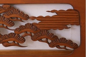 アンティーク雑貨 古民具・骨董 彫刻 アンティークの欄間2枚セット(2)