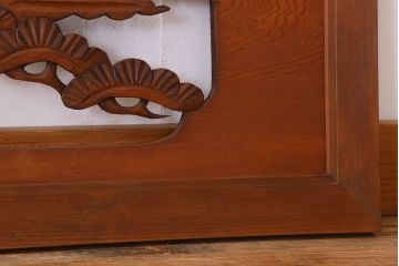 アンティーク雑貨 古民具・骨董 彫刻 アンティークの欄間2枚セット(2)