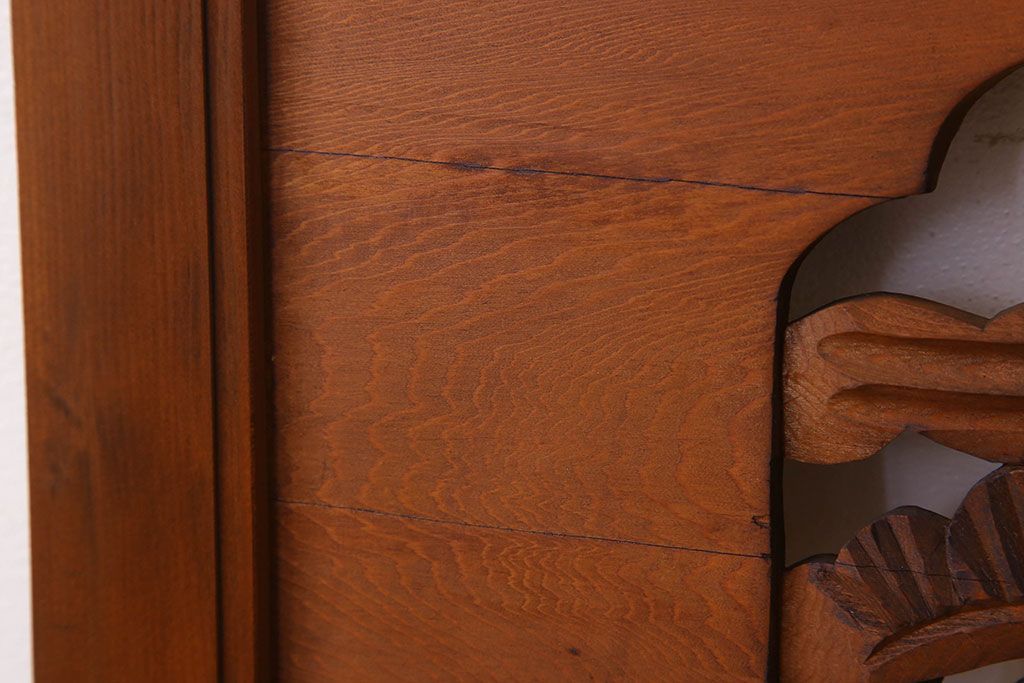 アンティーク雑貨 古民具・骨董 彫刻 アンティークの欄間2枚セット(2)