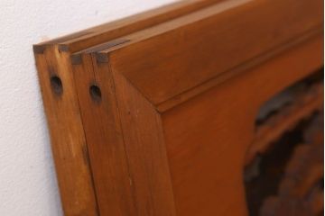 アンティーク雑貨 古民具・骨董 彫刻 アンティークの欄間2枚セット(2)