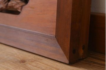 アンティーク雑貨 古民具・骨董 彫刻 アンティークの欄間2枚セット(2)