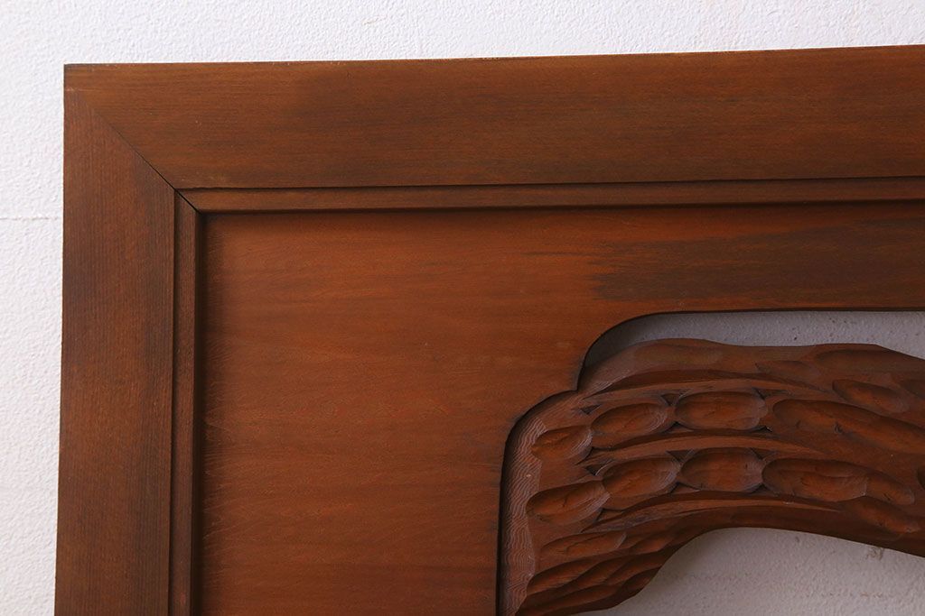 アンティーク雑貨 古民具・骨董 彫刻 アンティークの欄間2枚セット(2)