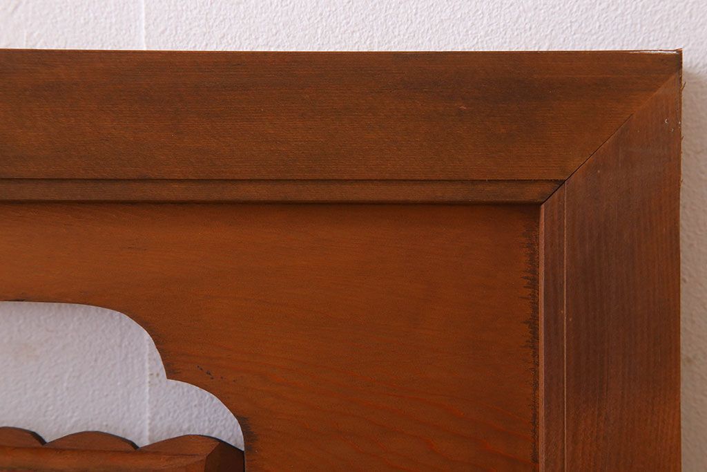 アンティーク雑貨 古民具・骨董 彫刻 アンティークの欄間2枚セット(2)