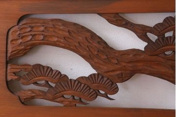 アンティーク雑貨 古民具・骨董 彫刻 アンティークの欄間2枚セット(2)