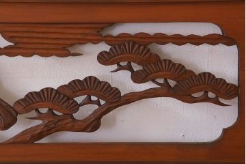 アンティーク雑貨 古民具・骨董 彫刻 アンティークの欄間2枚セット(2)