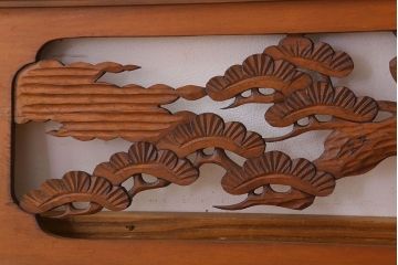 アンティーク雑貨 古民具・骨董 彫刻 アンティークの欄間2枚セット(2)