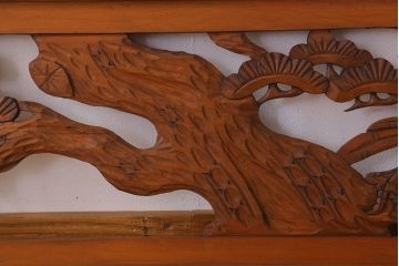 アンティーク雑貨 古民具・骨董 彫刻 アンティークの欄間2枚セット(2)