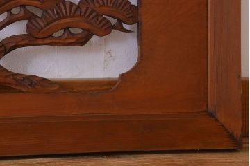 アンティーク雑貨 古民具・骨董 彫刻 アンティークの欄間2枚セット(2)