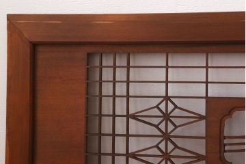 古民具・骨董　彫刻　組子　アンティークの欄間(2)