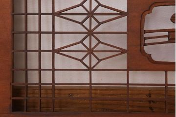 古民具・骨董　彫刻　組子　アンティークの欄間(2)