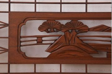 古民具・骨董　彫刻　組子　アンティークの欄間(2)