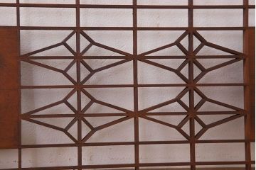 古民具・骨董　彫刻　組子　アンティークの欄間(2)