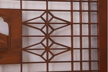 古民具・骨董　彫刻　組子　アンティークの欄間(2)
