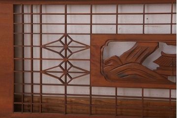 古民具・骨董　彫刻　組子　アンティークの欄間(2)